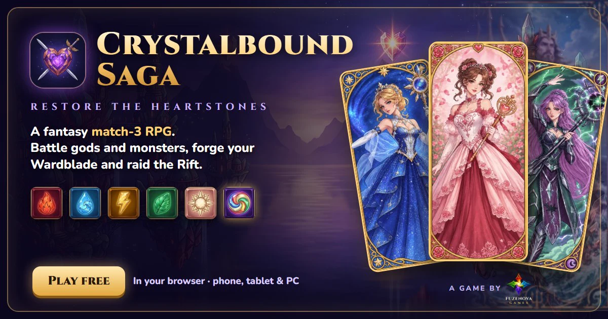Crystalbound Saga key art